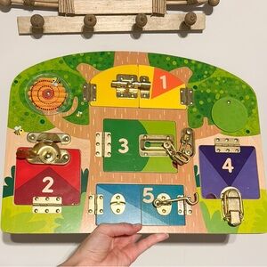 Wooden Lock & Latch Puzzle